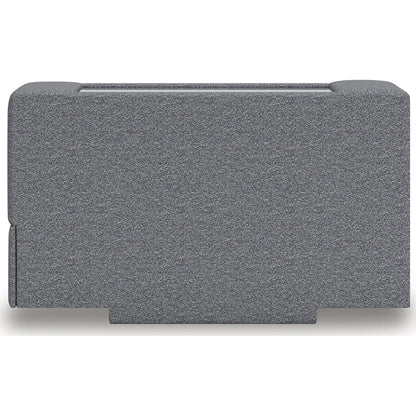 Canapé d'angle modulaire 8 pièces exclusif à Omaha avec double méridienne. Système audio et rangements.