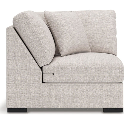 Canapé d'angle modulaire 8 pièces exclusif à Omaha avec double méridienne. Système audio et rangements.