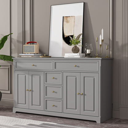 Buffet blanc laqué de style moderne et contemporain du milieu du siècle, 150 cm