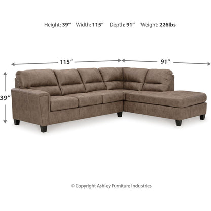 Canapé d'angle Navi 2 pièces