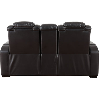 Canapé inclinable électrique Party Time avec console et appui-tête réglable