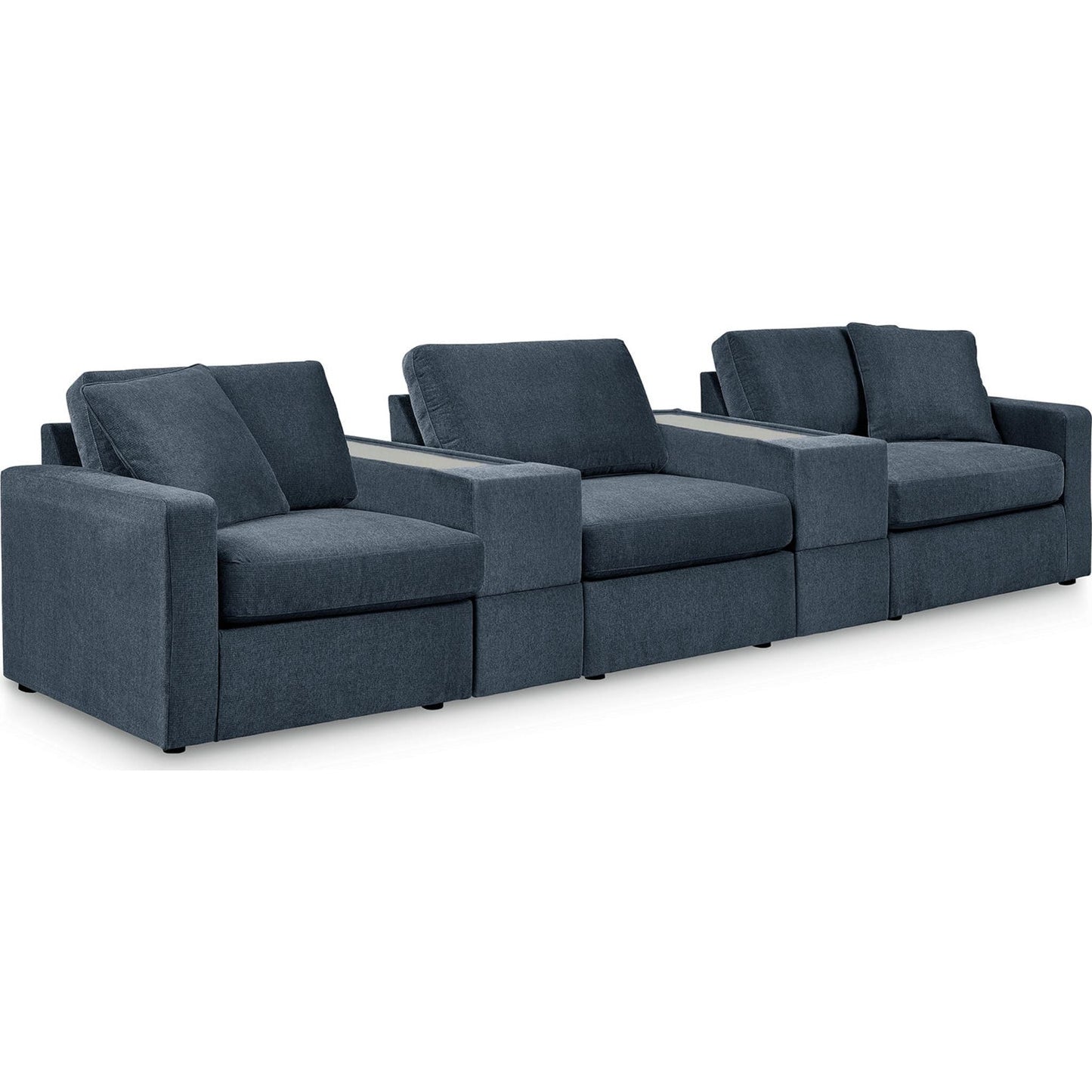 Canapé d'angle modulaire Modmax 5 pièces avec consoles de rangement