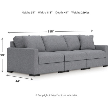 Canapé d'angle modulaire 3 pièces exclusif à Omaha