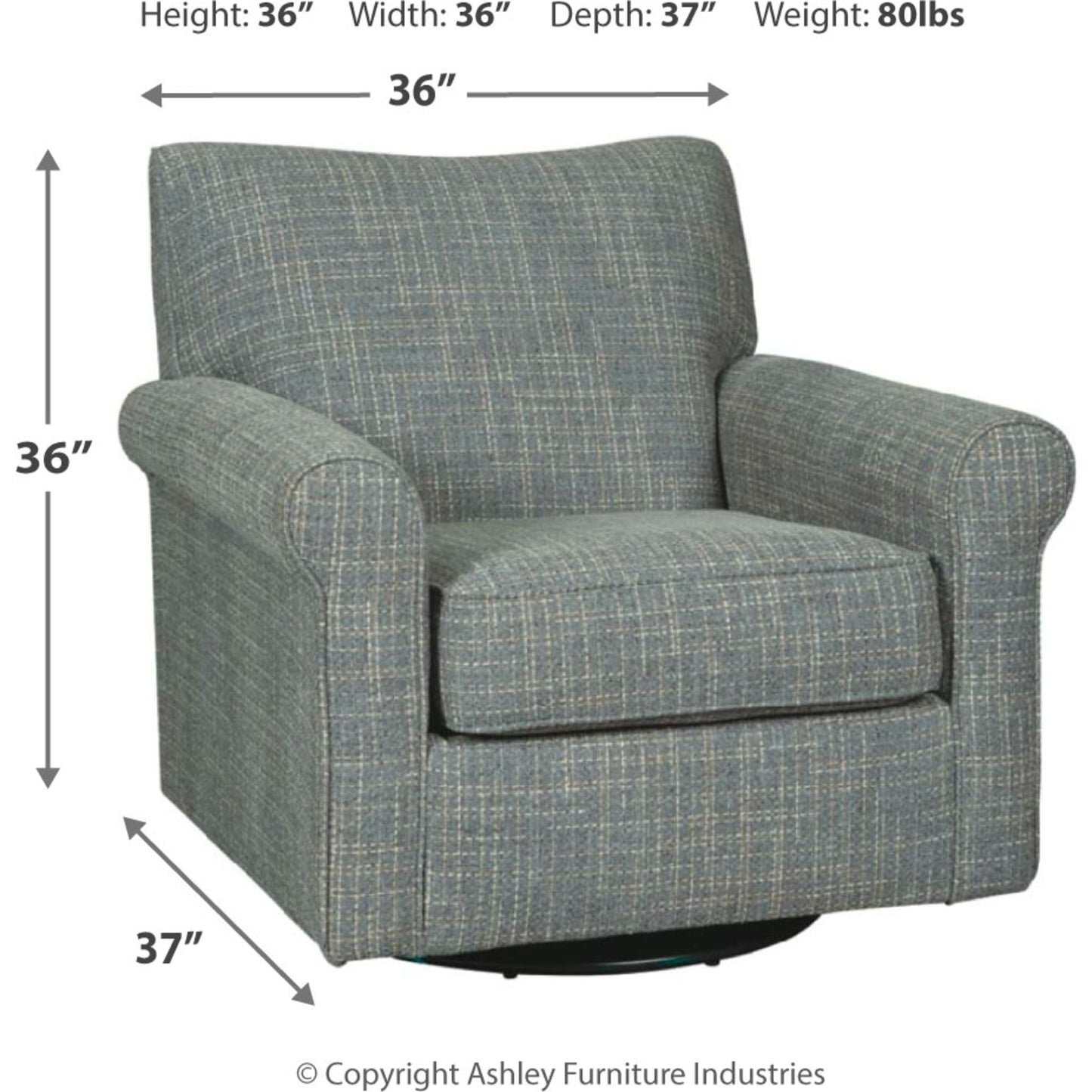 Fauteuil pivotant à bascule Renley