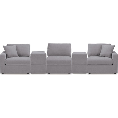 Canapé d'angle modulaire Modmax 5 pièces avec consoles de rangement