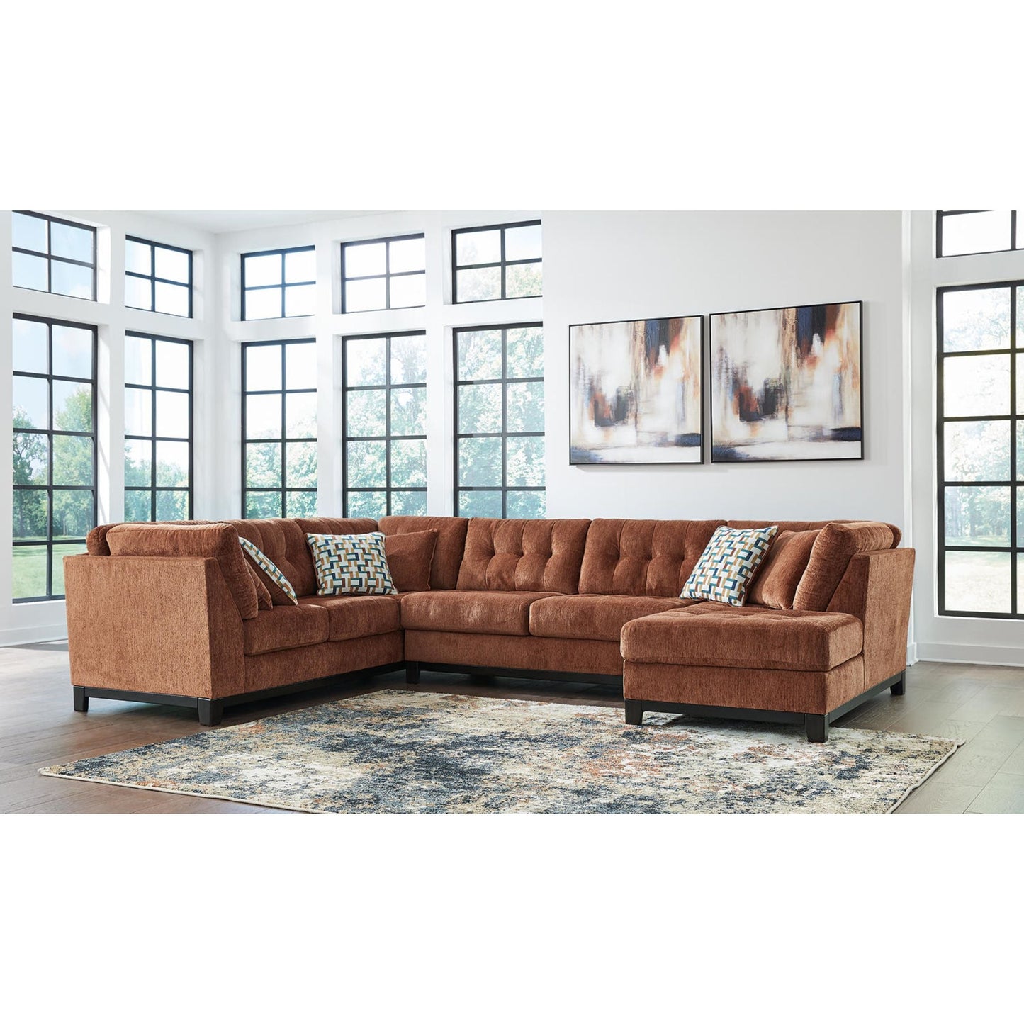 Canapé d'angle 3 pièces exclusif Laylabrook avec méridienne