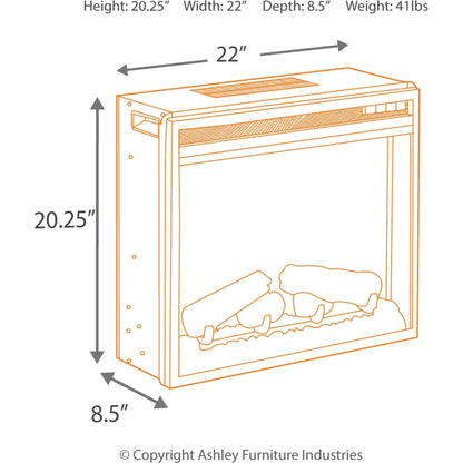 Accessoires de divertissement : insert de cheminée avec verre concassé