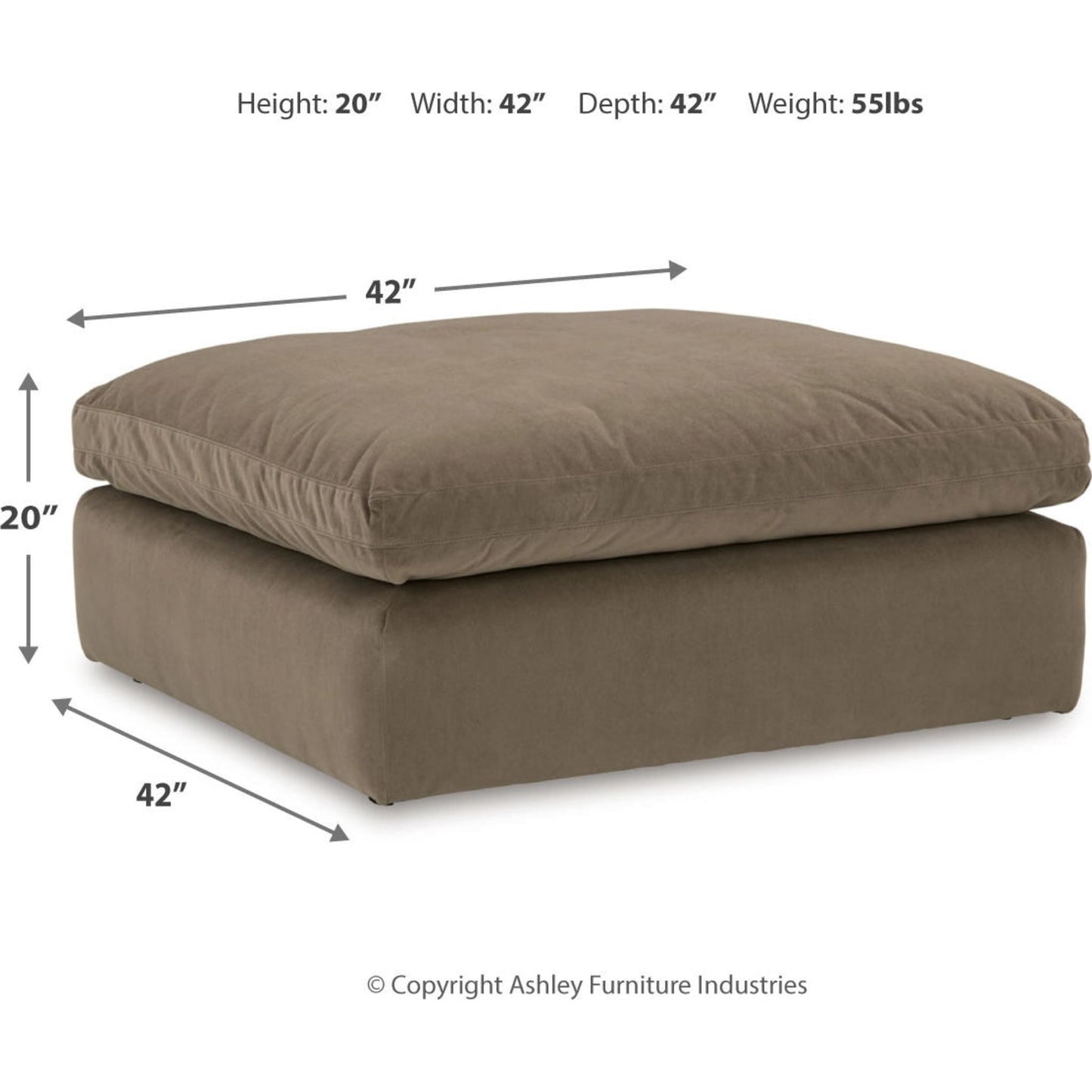 Pouf d'appoint surdimensionné Sophie