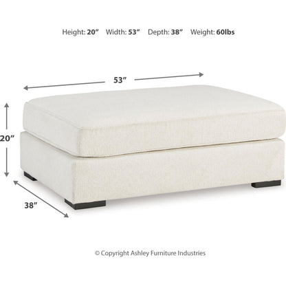 Pouf d'appoint surdimensionné exclusif Flynndale