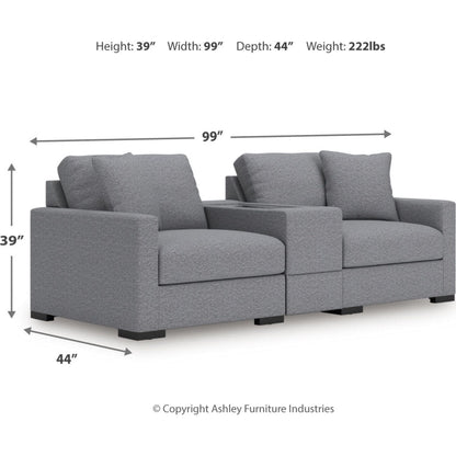 Canapé d'angle modulaire 3 pièces exclusif à Omaha avec rangement
