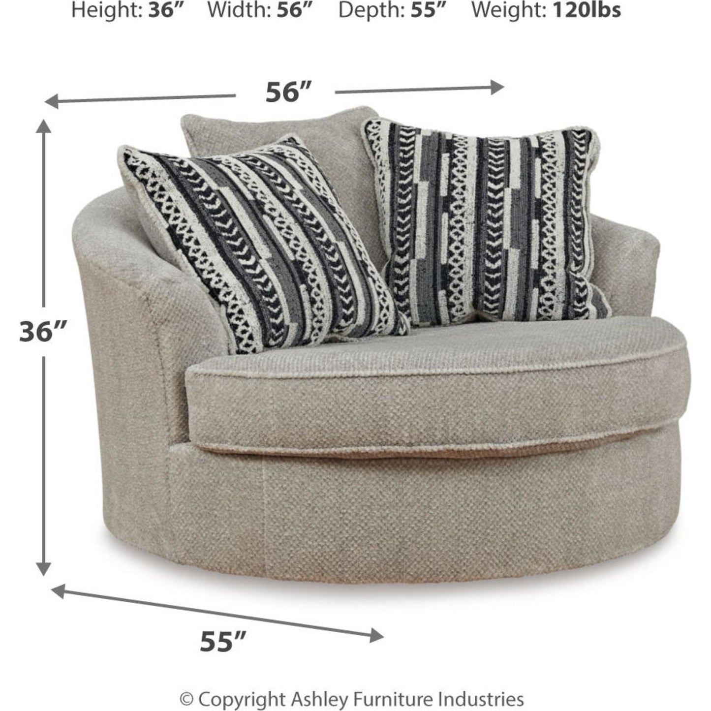 Fauteuil pivotant Calnita