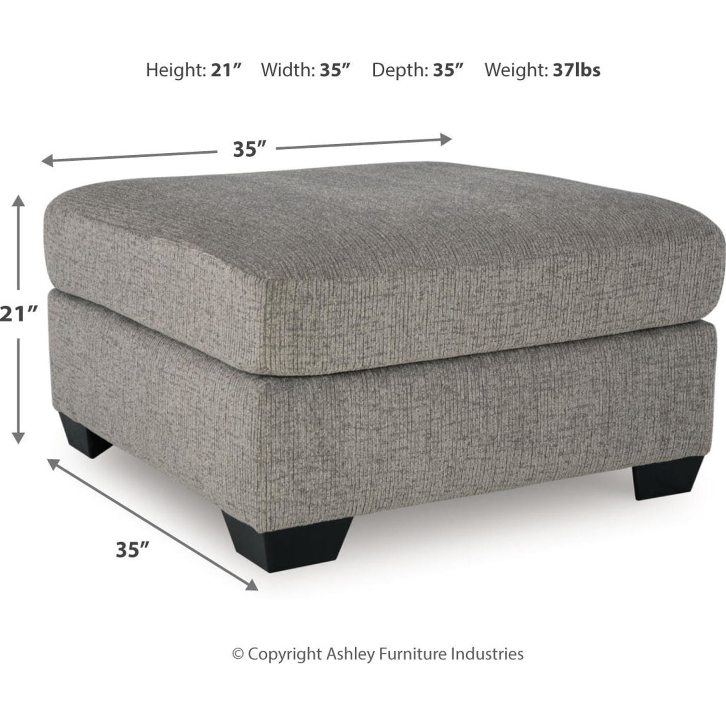 Pouf d'appoint surdimensionné exclusif à Erinsburg