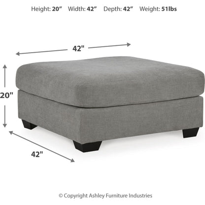 Pouf d'appoint surdimensionné exclusif Keener