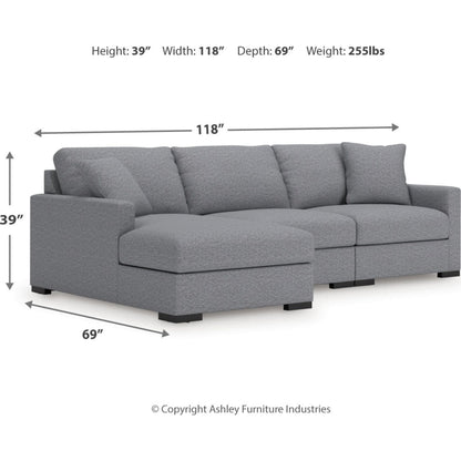 Canapé d'angle modulaire 3 pièces avec méridienne, exclusivité Omaha