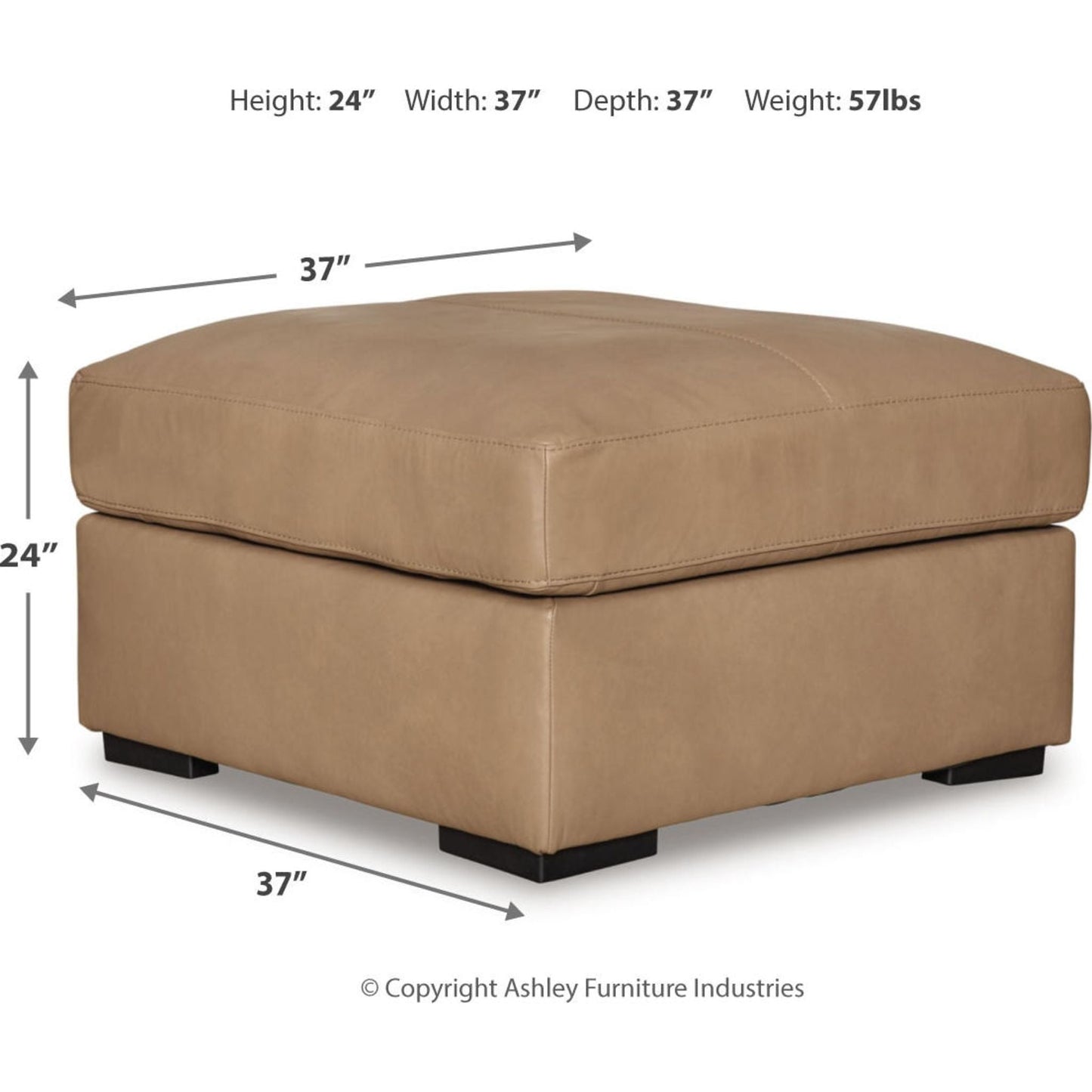 Pouf d'appoint surdimensionné Bandon