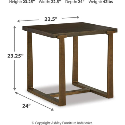 Table d'appoint rectangulaire Balintmore