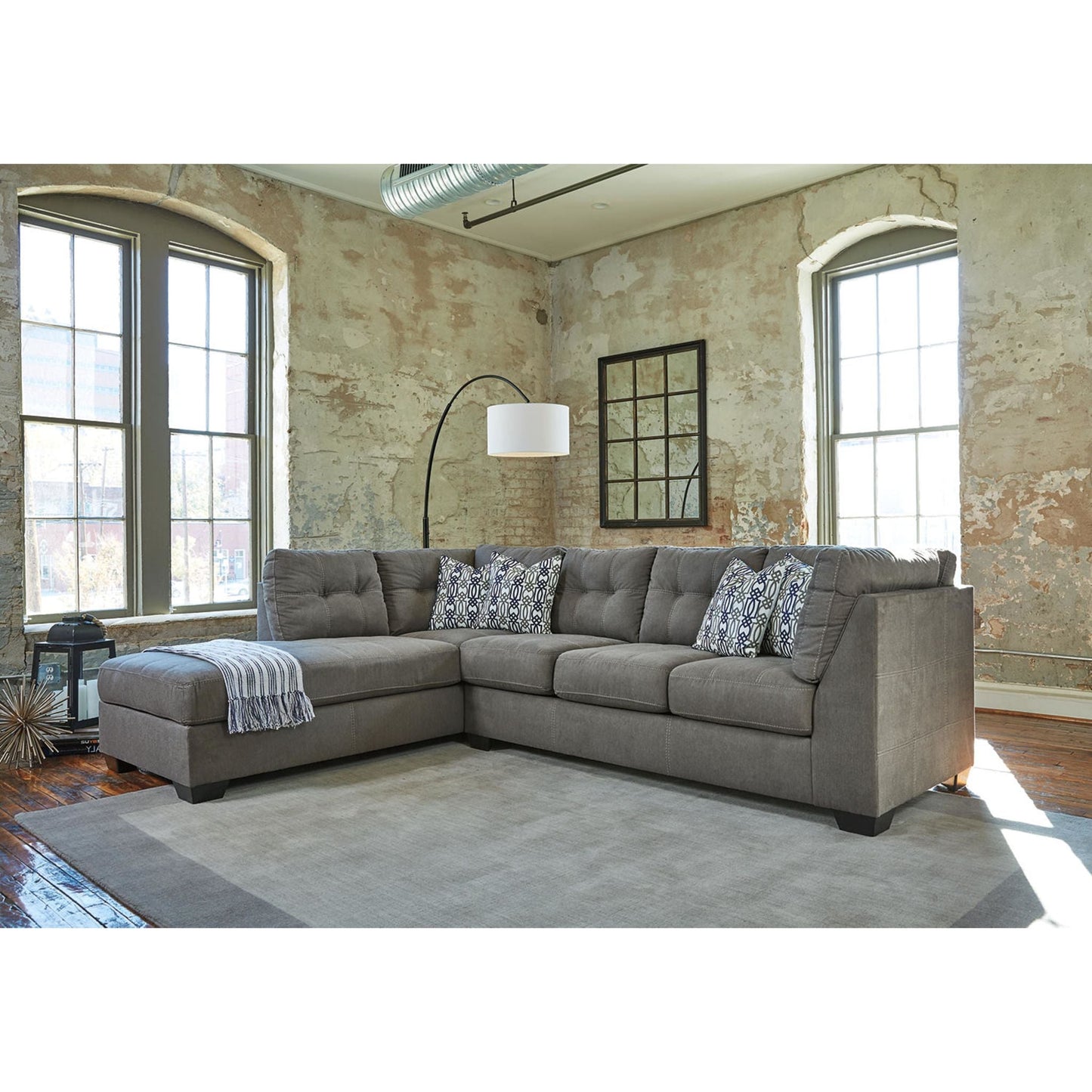 Canapé d'angle 2 pièces exclusif Pitkin avec méridienne