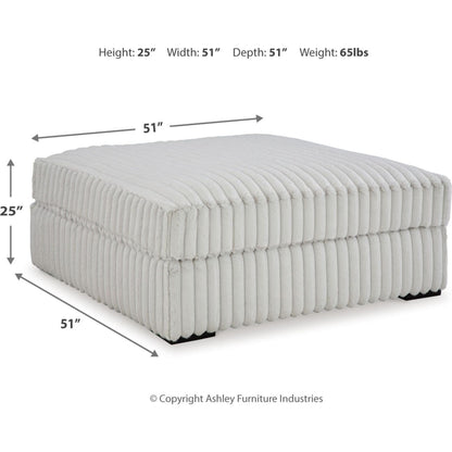 Pouf d'appoint surdimensionné et stupéfiant