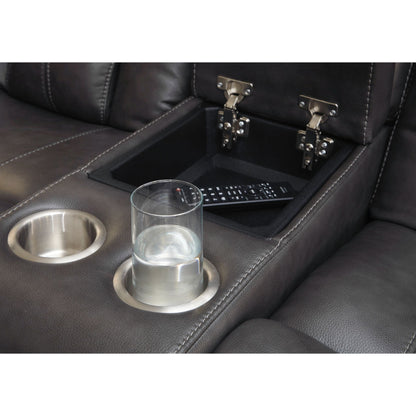 Canapé inclinable électrique Turbulence avec console et appui-tête réglable