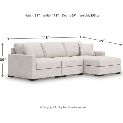 Canapé d'angle modulaire 3 pièces avec méridienne, exclusivité Omaha