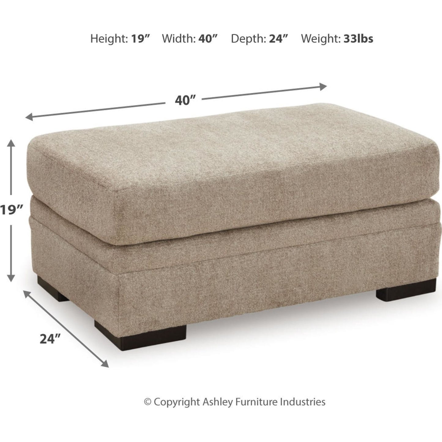 Pouf exclusif Kimbridge