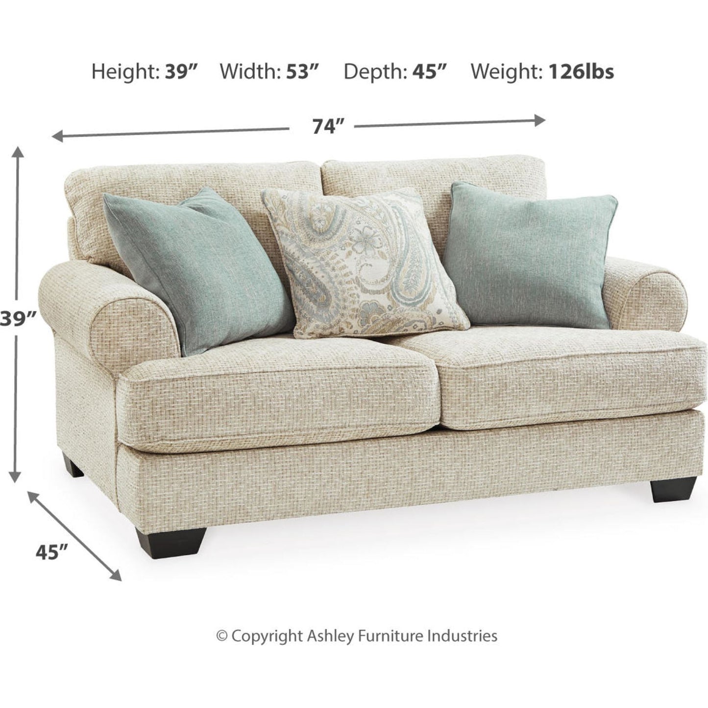 Canapé deux places exclusif Monaghan