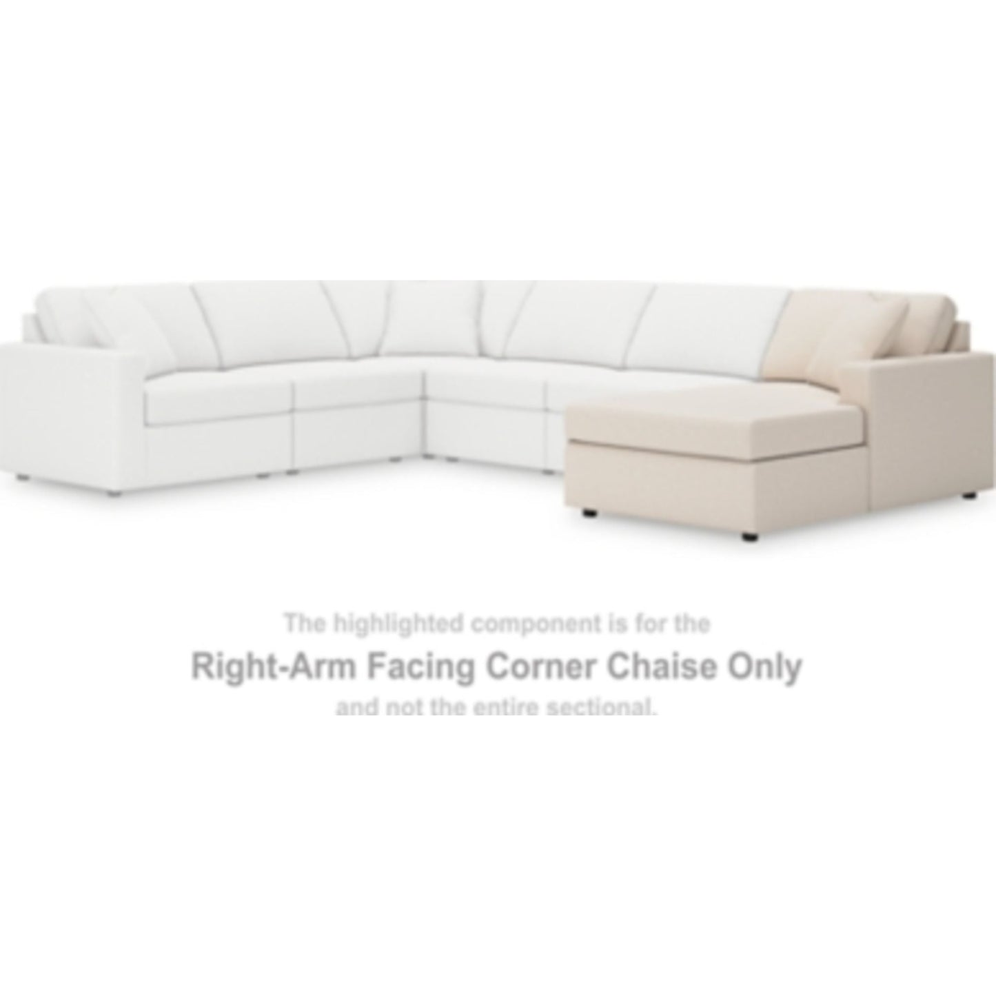 Canapé d'angle modulaire Modmax 5 pièces avec double méridienne et consoles audio