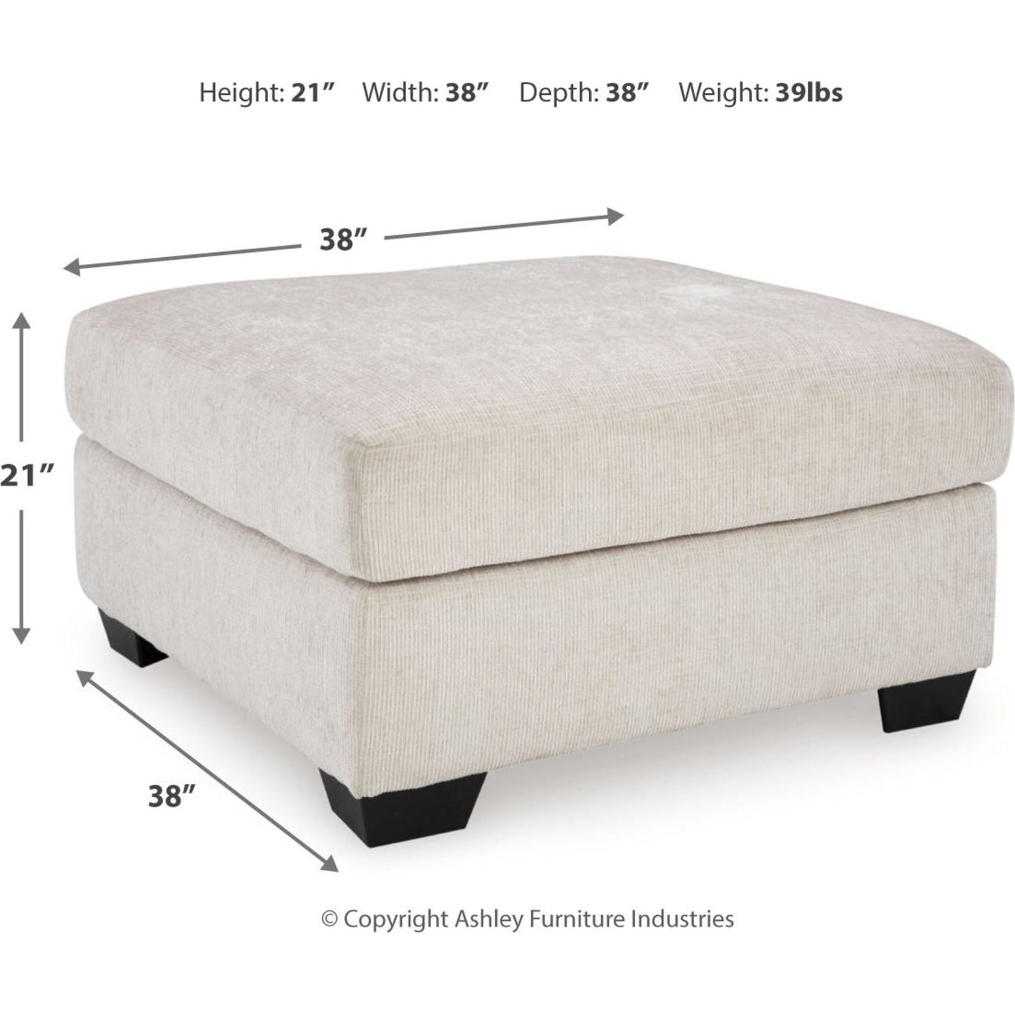 Pouf d'appoint surdimensionné Aviemore