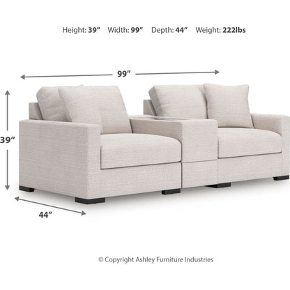 Canapé d'angle modulaire 3 pièces exclusif à Omaha avec rangement