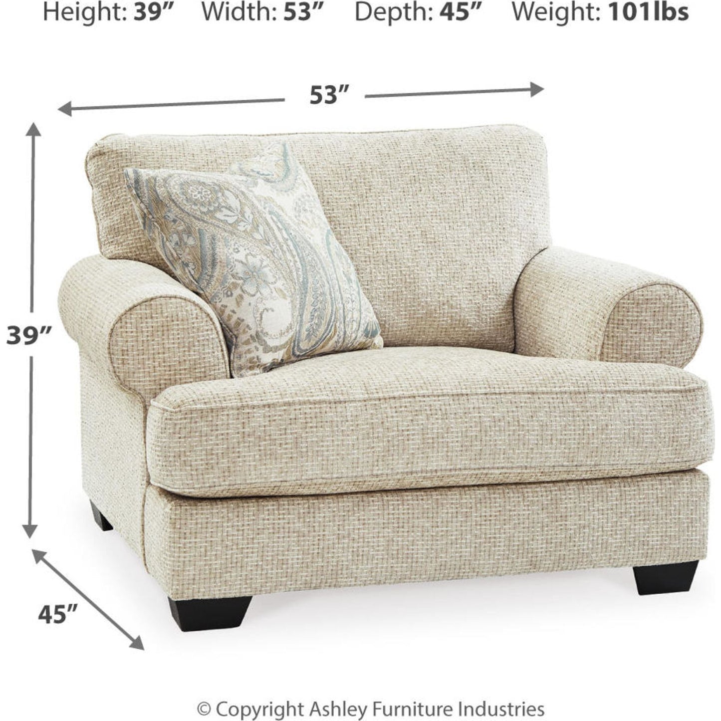 Chaise et demi exclusive Monaghan