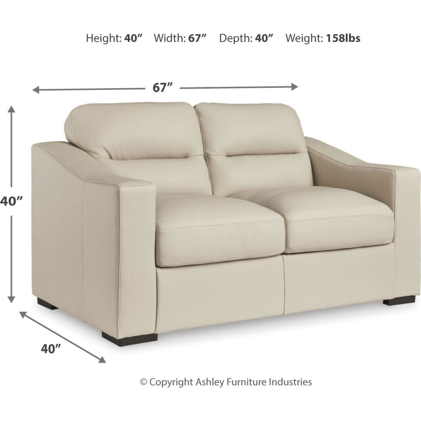 Canapé deux places Trésor