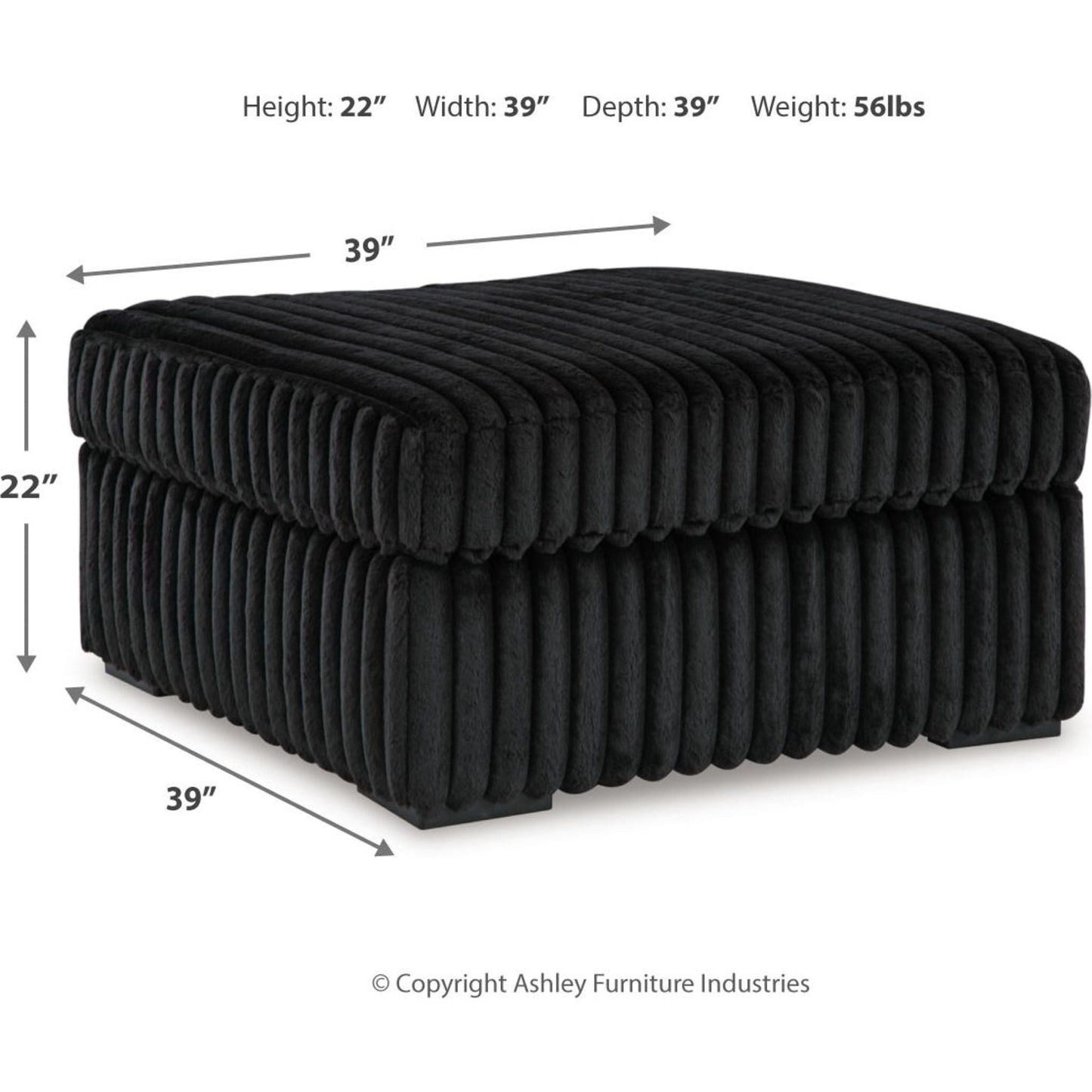 Pouf d'appoint surdimensionné Midnight-Madness