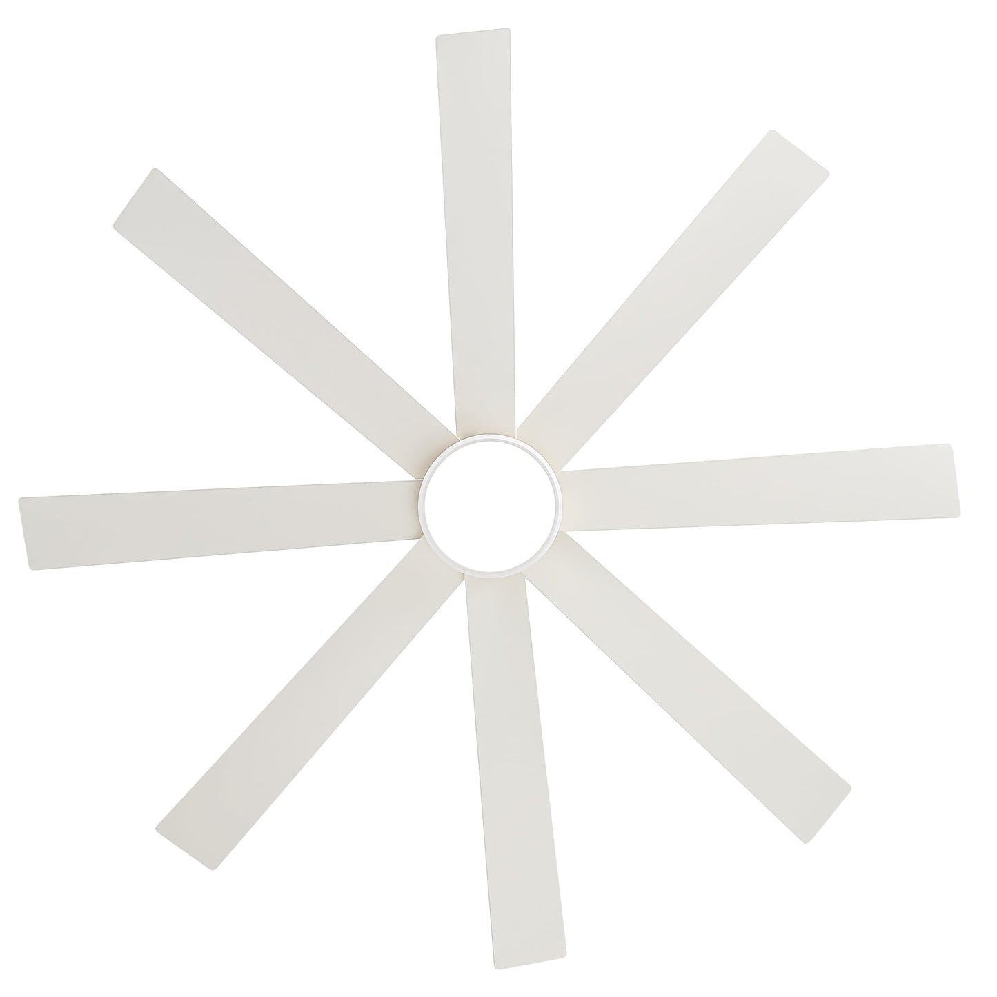 Ventilateur de plafond noir à 8 pales de 65 pouces avec éclairage LED et télécommande
