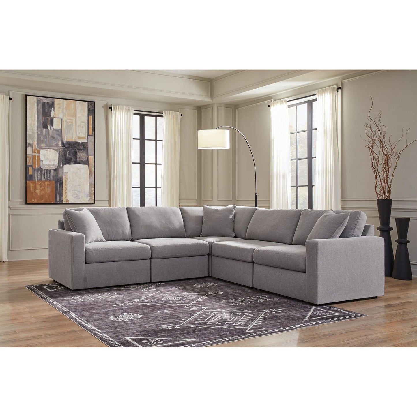 Modmax Canapé d'angle modulaire 5 pièces