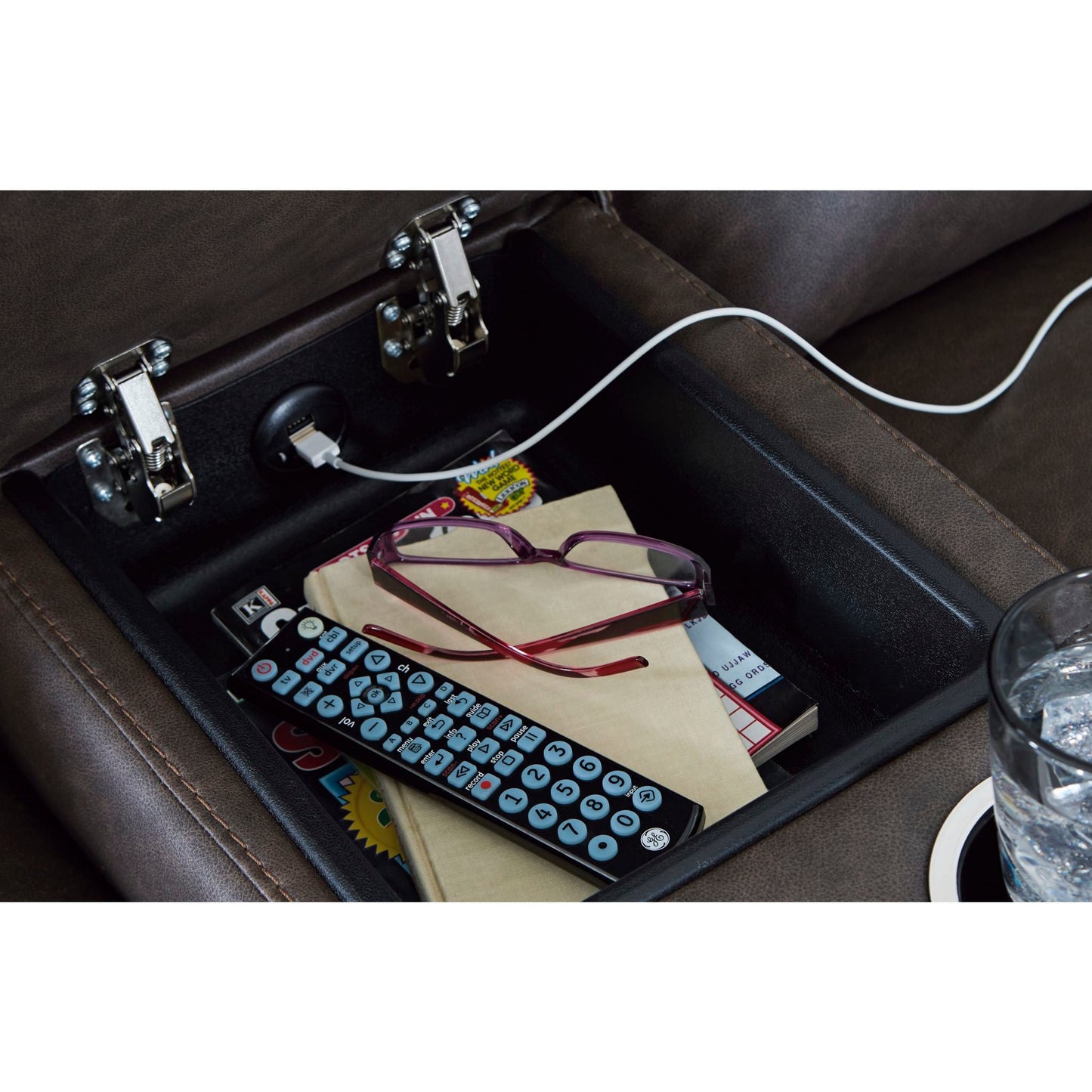 Canapé inclinable Lavenhorne avec console