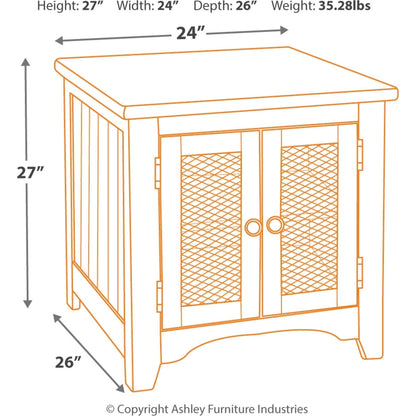 Table d'appoint rectangulaire Wystfield