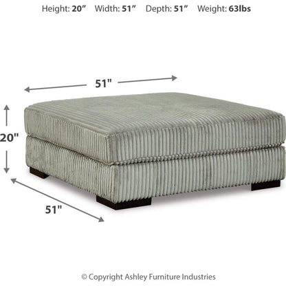 Pouf d'appoint surdimensionné Lindyn