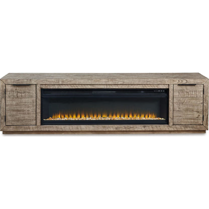 Meuble TV Krystanza avec cheminée