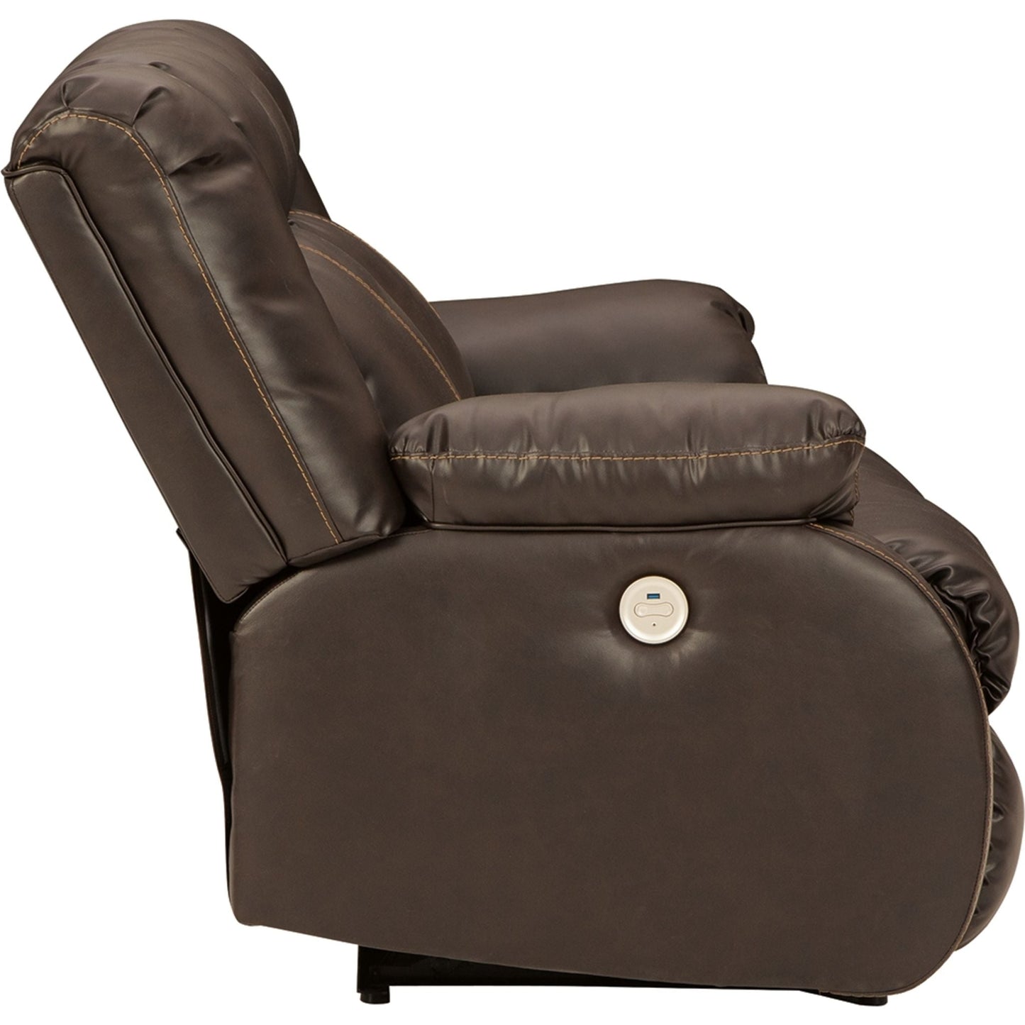 Canapé inclinable deux places Denoron avec alimentation électrique