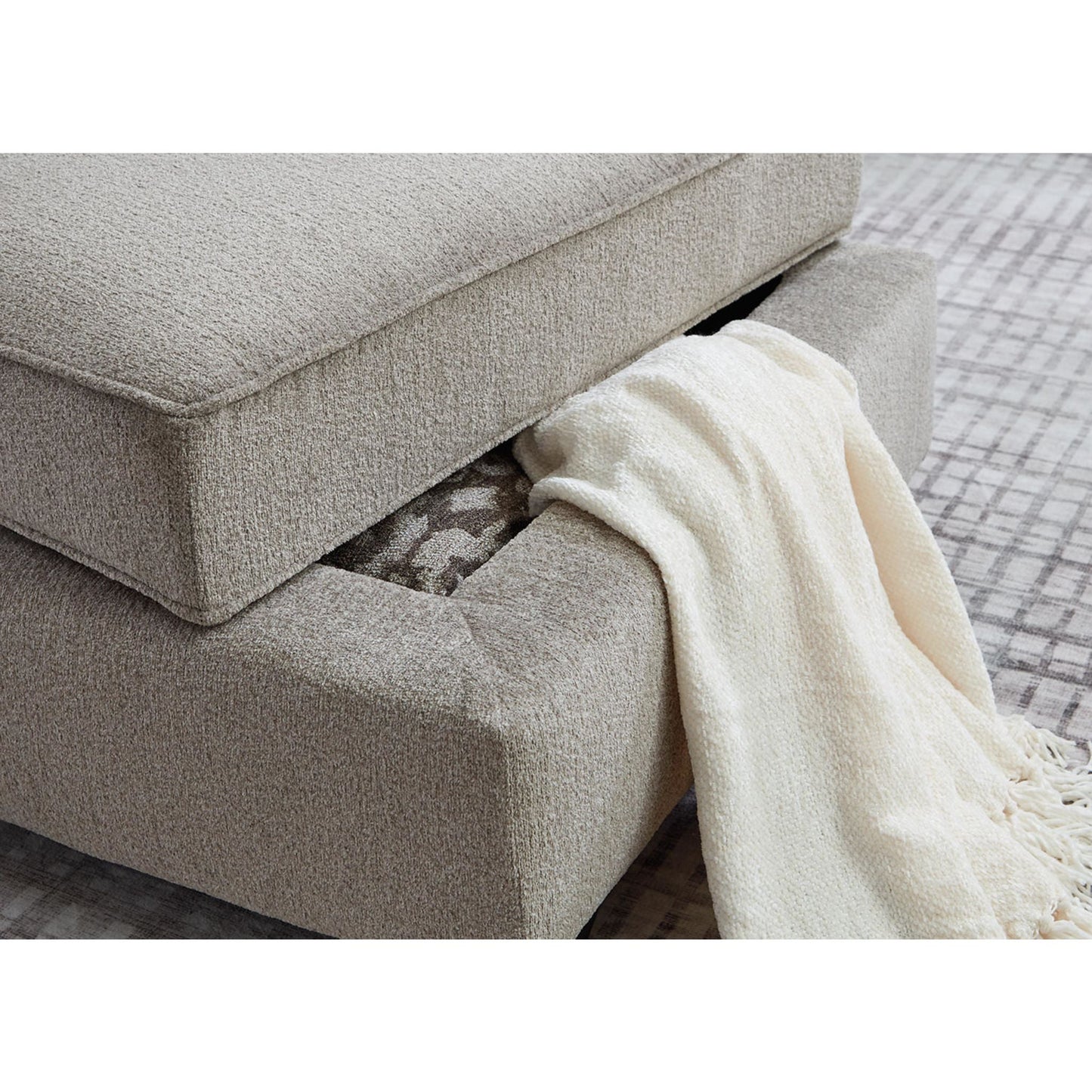 Pouf Claireah avec rangement