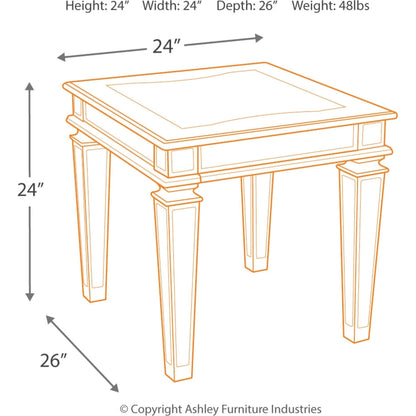 Table d'appoint rectangulaire Tessani
