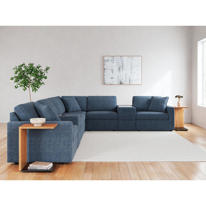 Canapé d'angle modulaire Modmax 8 pièces avec consoles de rangement