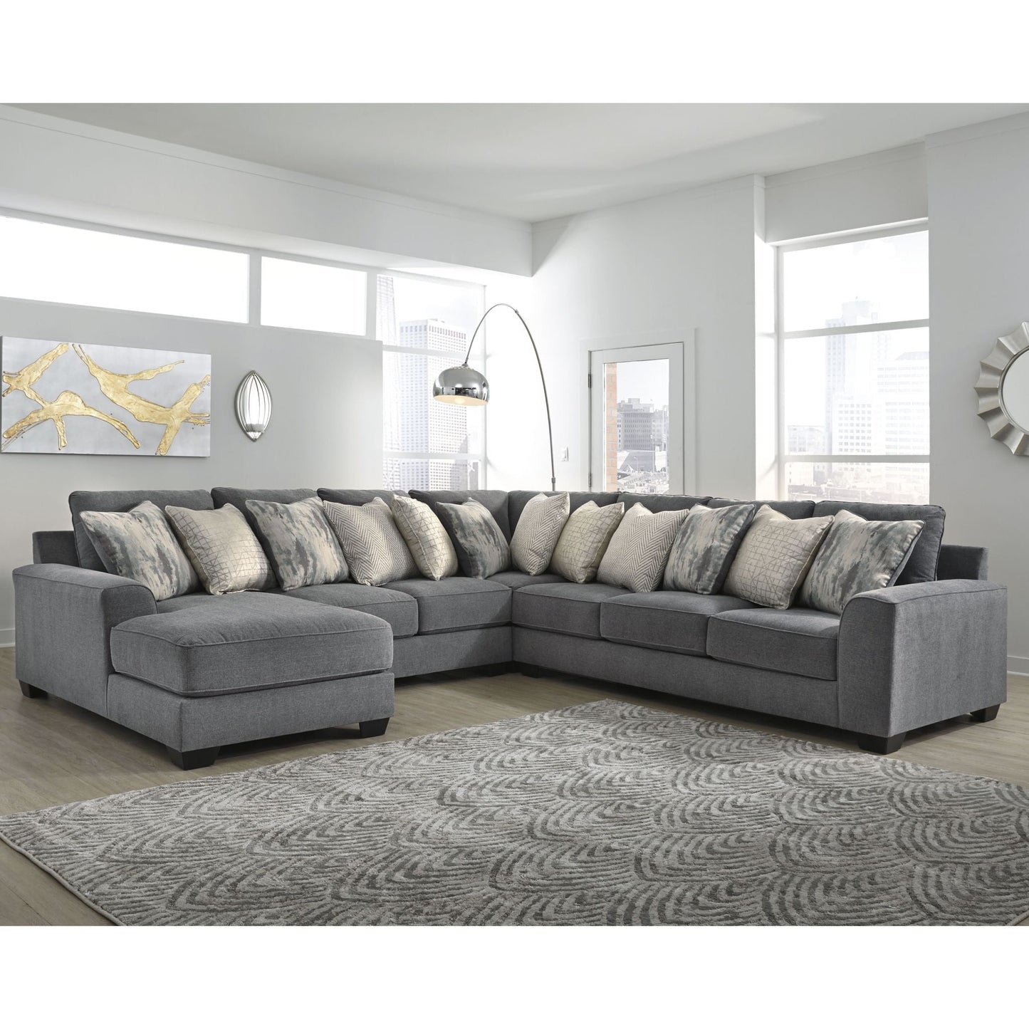 Canapé d'angle 4 pièces exclusif Castano