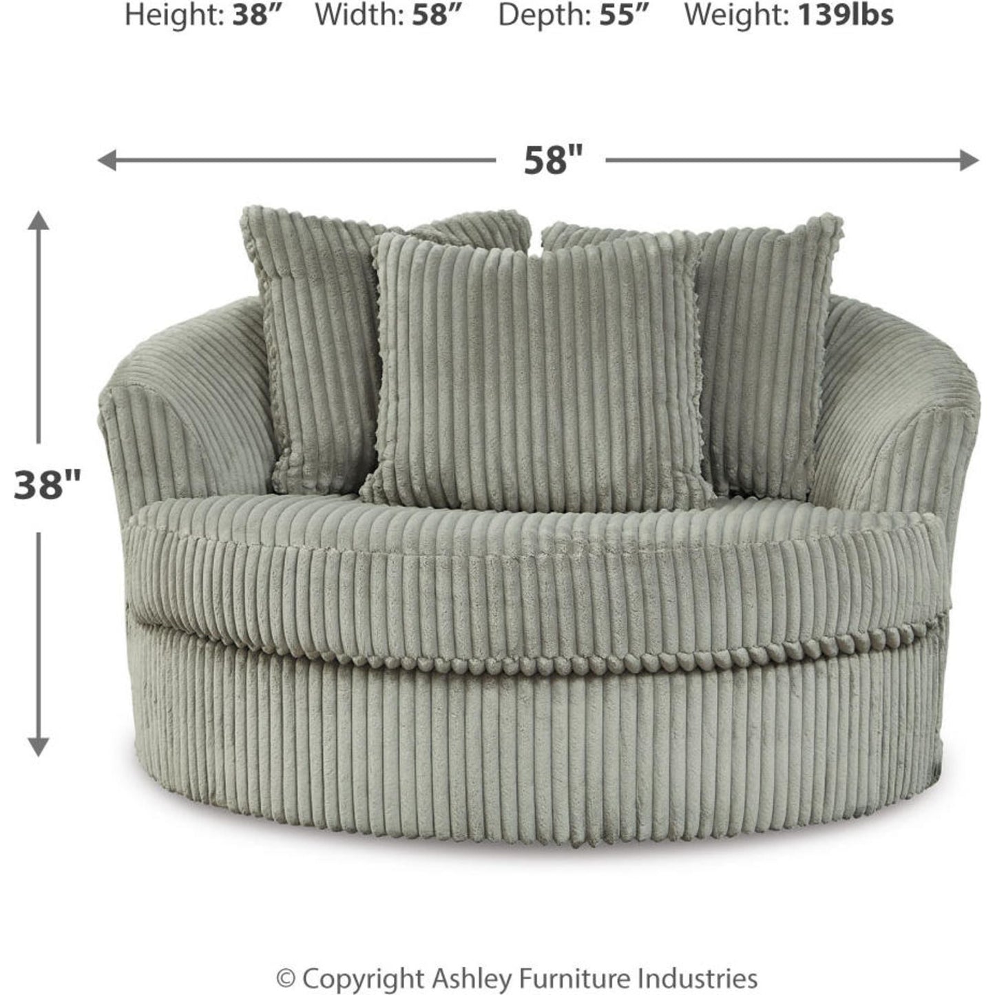 Fauteuil pivotant Lindyn