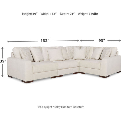 Lyndeboro - Canapé d'angle modulaire 4 pièces exclusif