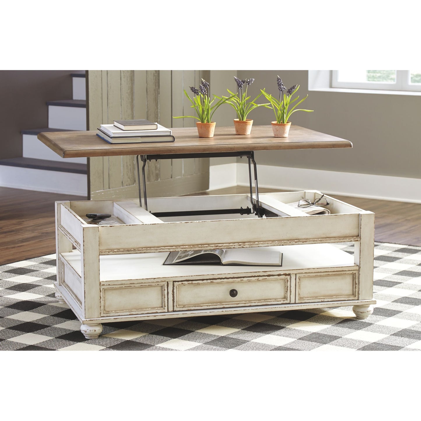 Table basse Realyn avec plateau relevable