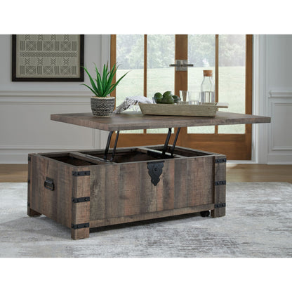 Table basse Hollum avec plateau relevable