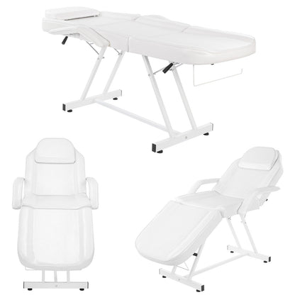 Lit de massage réglable pour salon de beauté et spa, fauteuil de tatouage avec tabouret