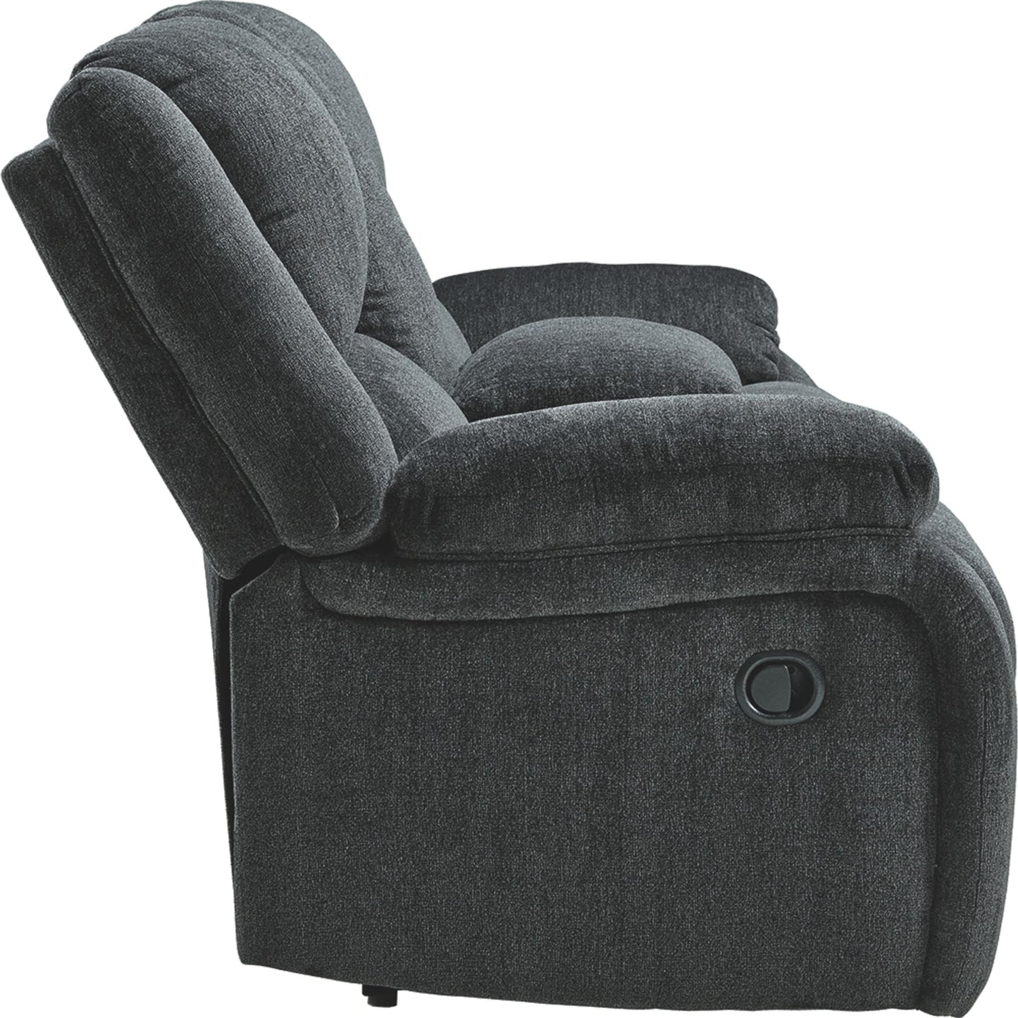 Canapé inclinable deux places Draycoll avec console