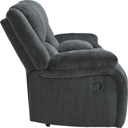 Canapé inclinable deux places Draycoll avec console